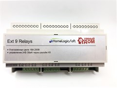 Дополнительный релейный блок на 9 реле 230В 16А EasyHomePLC 9 Relay