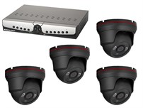 Комплект видеонаблюдения HD-SDI 2MP (видеорегистратор без жесткого диска + 4 камеры)